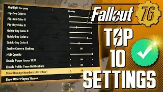 Fallout 76 - EXTREMELY USEFUL Settings YOU NEED TO TRY in 2023!!