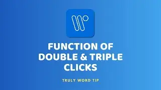 Function of Double & Triple Clicks...#word #microsoftword #tutorial #fyp