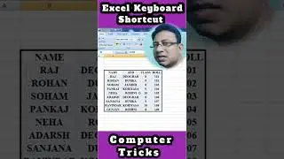 OMG 🔥Excel Keyboard Shortcut! 🤗Keyboard Shortcut 