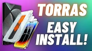 TORRAS iPhone 14 Pro Screen Protector Review! // SUPER Easy Install + NO Bubbles! // Tempered Glass!