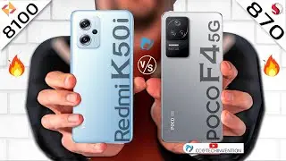 Redmi K50i vs POCO F4 5G AnTuTu Benchmark | Camera | Connectivity | Body | Display Full Comparison