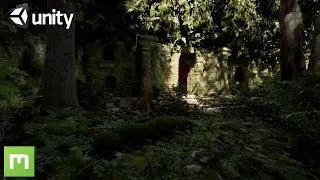 Speed Level Art | 3D Forest Temple Environment Art Scene in Unity HDRP