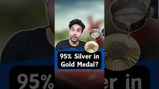 95% Silver in Gold Medal? #finance #money #business #gkhindi #gkindia #basicgyaan