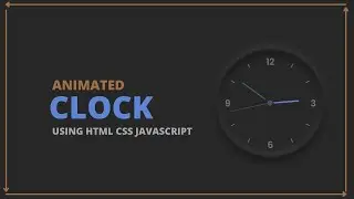 Javascript Clock | Build A Clock Html Css | Analog Clock