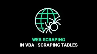 Web Scraping With VBA | Scraping Data Tables