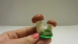 🍂 Как слепить Гриб-боровик  (белый гриб) из пластилина Modellling Clay Boletus