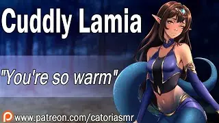 ASMR | Cute Lamia Coils You for Warmth [Cozy Cuddles] [Strangers to More]