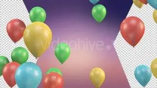 After Effects project - Rising Balloons