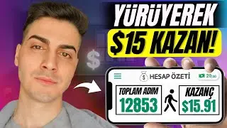 10 DAKİKA YÜRÜYEREK $15 KAZANDIĞIM UYGULAMA! 🚶‍♂️💰- Adım Atarak İnternetten Para Kazanma
