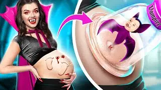 Pregnant Vampire! Pregnancy Hacks and Funny Situations!