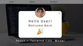 Create Custom Modal / PopUp in React with Tailwind CSS