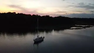 sunset drone flight 4