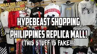 FAKE HYPEBEAST SHOPPING! FAKE SUPREME, OFF WHITE, BAPE, Fear of God and More! (Philippines)