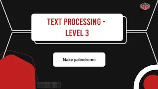 Make palindrome || Codeforces