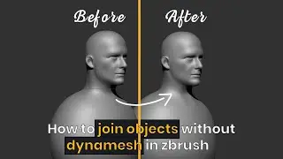 How To Join Objects Without  Dynamesh in Zbrush