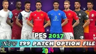 PES 2017 T99 PATCH V16.1 OPTION FILE V9