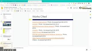 Google SLIDES - Works Cited:  Hanging Indent