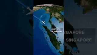 India to Singapore Flight Map Animation ( FREE TO USE ) #travel #map #animation