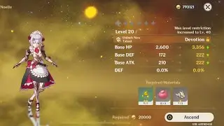 How to Ascend Noelle in Genshin Impact- Valberry and Prithiva Topaz Silver