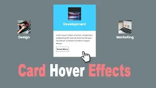How to Make CSS Card With Hover Animation | CSS Card Hover Effects