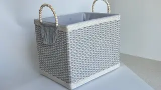 INTERESTING WEAVING A BASKET WITH YOUR HANDS | DIY Storage BOX