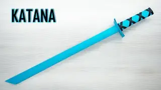 How to make a KATANA out of paper. Easy paper katana origami