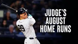 ALL 12 of Aaron Judges Home Runs in August | AL Player of the Month