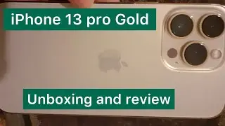 iPhone 13 pro Gold unboxing and review. #iphone13pro #iphone