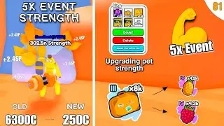 5X EVENT STRENGTH - Summer gift and Upgrading Pet Strength & Arm Wrestle Simulator Roblox #81