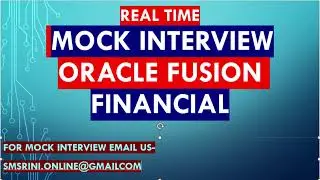 Oracle fusion GL AP AR cloud Mock Interview| Oracle Fusion Training |Oracle ERP Interview Question