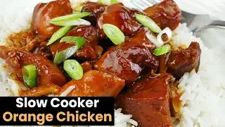 Sweet & Sticky Slow Cooker Orange Chicken