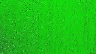 Water drops Green Screen (No Sound)