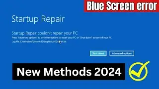 How To Fix Startup Repair Couldn't Repair Your PC [New Methods 2024]