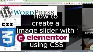 How to Create a Image Slider in WordPress with Elementor Plugin and CSS