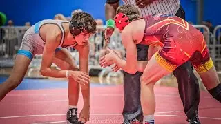 120 – Jameson Garcia of Marmion Academy IL over Lane Scorpil of Columbus Community IA – Fall at 