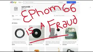 ebay and seller ephom66 are frauds and thieves