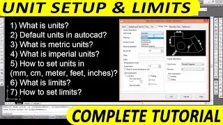 UNIT SETUP IN AUTOCAD || HOW TO SET UNIT IN AUTOCAD IN HINDI || AUTOCAD