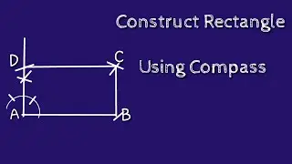 How to construct rectangle by using compass.Draw rectangle using compass.shsirclasses.