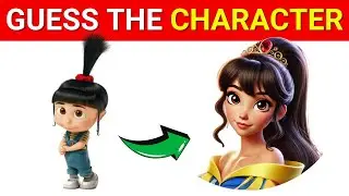 Guess The Despicable Me 4 Character By The Disney Princess Version | Despicable Me 4 Movie Quiz