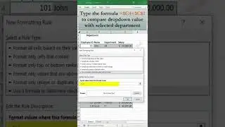How to Highlight Rows Based on Dropdown List Selection in Excel