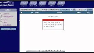 Changing your password in MailEnable
