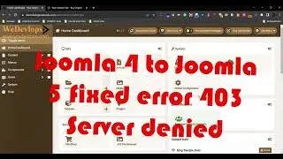 Joomla 4 to Joomla 5 error 403 server denied