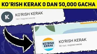 KO'RISH KERAK 50,000 OBUNACHI SARI YO'L