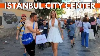 CITY CENTER ISTANBUL 23 JUNE 2023 | ISTIKLAL STREET,TAKSIM SQUARE 4k WALKING TOUR