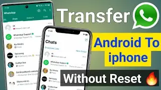 Transfer whatsapp data from android to iphone without reset by iToolab watsgo | whatsapp backup