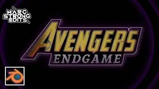 Avengers Endgame Text Animation Tutorial | Blender 2.8