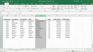 Tables in Excel by Chris Menard - Video 1