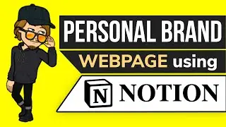 How to create a Personal Brand Website using Notion!