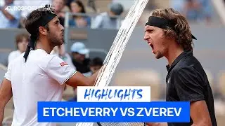 Zverev Survives Tough Test Against Etcheverry To Reach Roland-Garros Semi-Finals | Eurosport Tennis