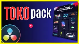 Best Graphical pack for creators. Toko Graphics Pack 4.0 for Davinci Resolve